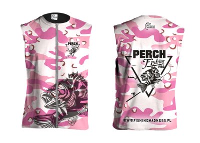 KAMIZELKA, BEZRĘKAWNIK PERCH PRO (pink camo)