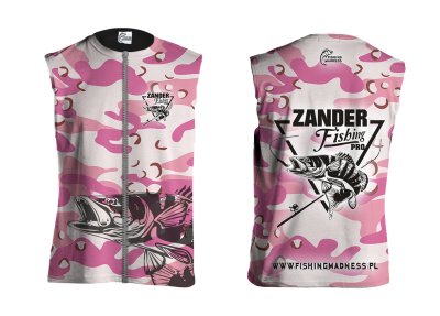 KAMIZELKA, BEZRĘKAWNIK ZANDER PRO (pink camo)