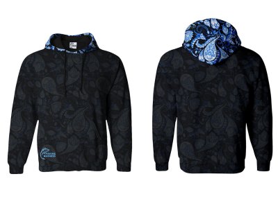 BLUZA Z KAPTUREM I ZAMKIEM SKY BLACK