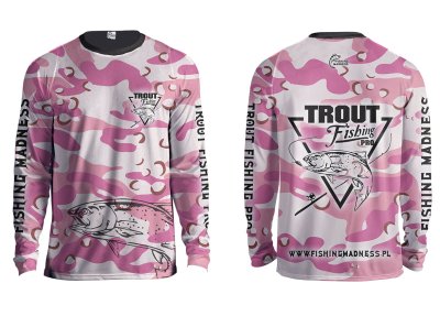 BLUZA ZAWODNICZA TROUT PRO (pink camo)