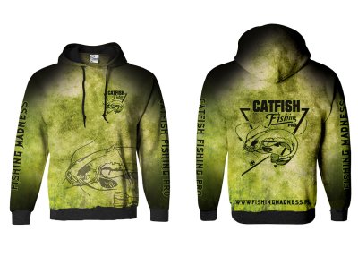 BLUZA Z KAPTUREM CATFISH PRO (green)