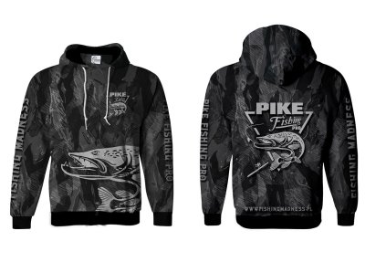 BLUZA Z KAPTUREM PIKE PRO (grey camo)