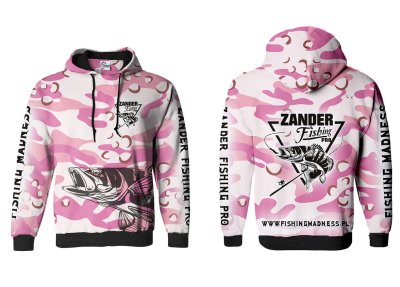 BLUZA Z KAPTUREM ZANDER PRO (pink camo)