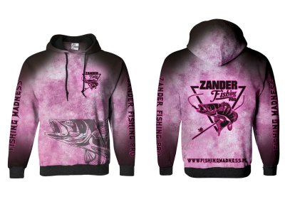 BLUZA Z KAPTUREM ZANDER PRO (pink)