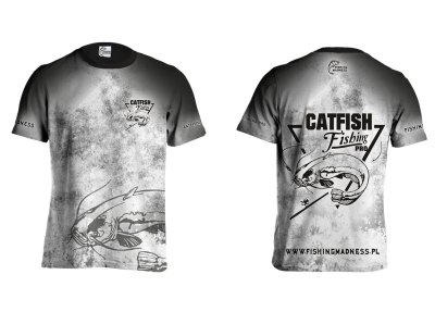 KOSZULKA TSHIRT CATFISH PRO (silver grunge)