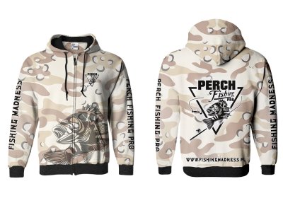 BLUZA Z KAPTUREM I ZAMKIEM PERCH PRO (desert camo)