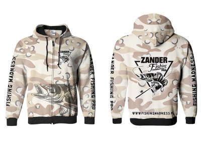 BLUZA Z KAPTUREM I ZAMKIEM ZANDER PRO (desert camo)