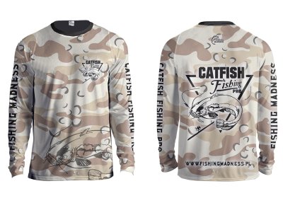 CIEPŁA BLUZA BEZ KAPTURA CATFISH PRO (desert camo)