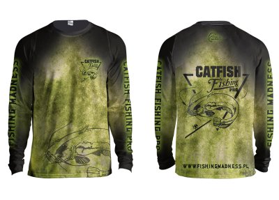 CIEPŁA BLUZA BEZ KAPTURA CATFISH PRO (green)