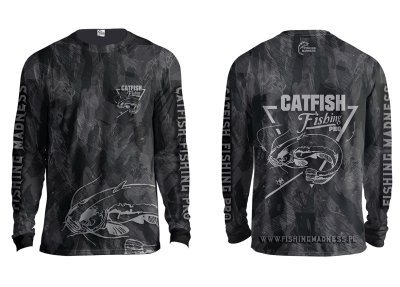 CIEPŁA BLUZA BEZ KAPTURA CATFISH PRO (grey camo)