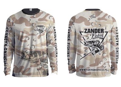 CIEPŁA BLUZA BEZ KAPTURA ZANDER PRO (desert camo)