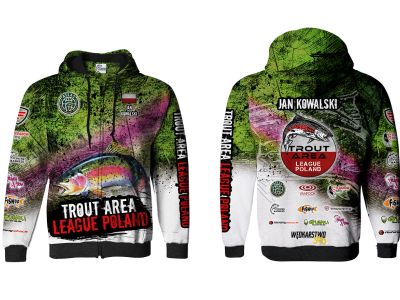 BLUZA Z KAPTUREM I ZAMKIEM TROUT AREA LEAGUE POLAND